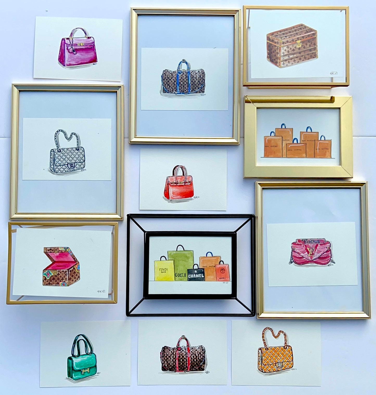 Framed Sketch "Hermés Constance"