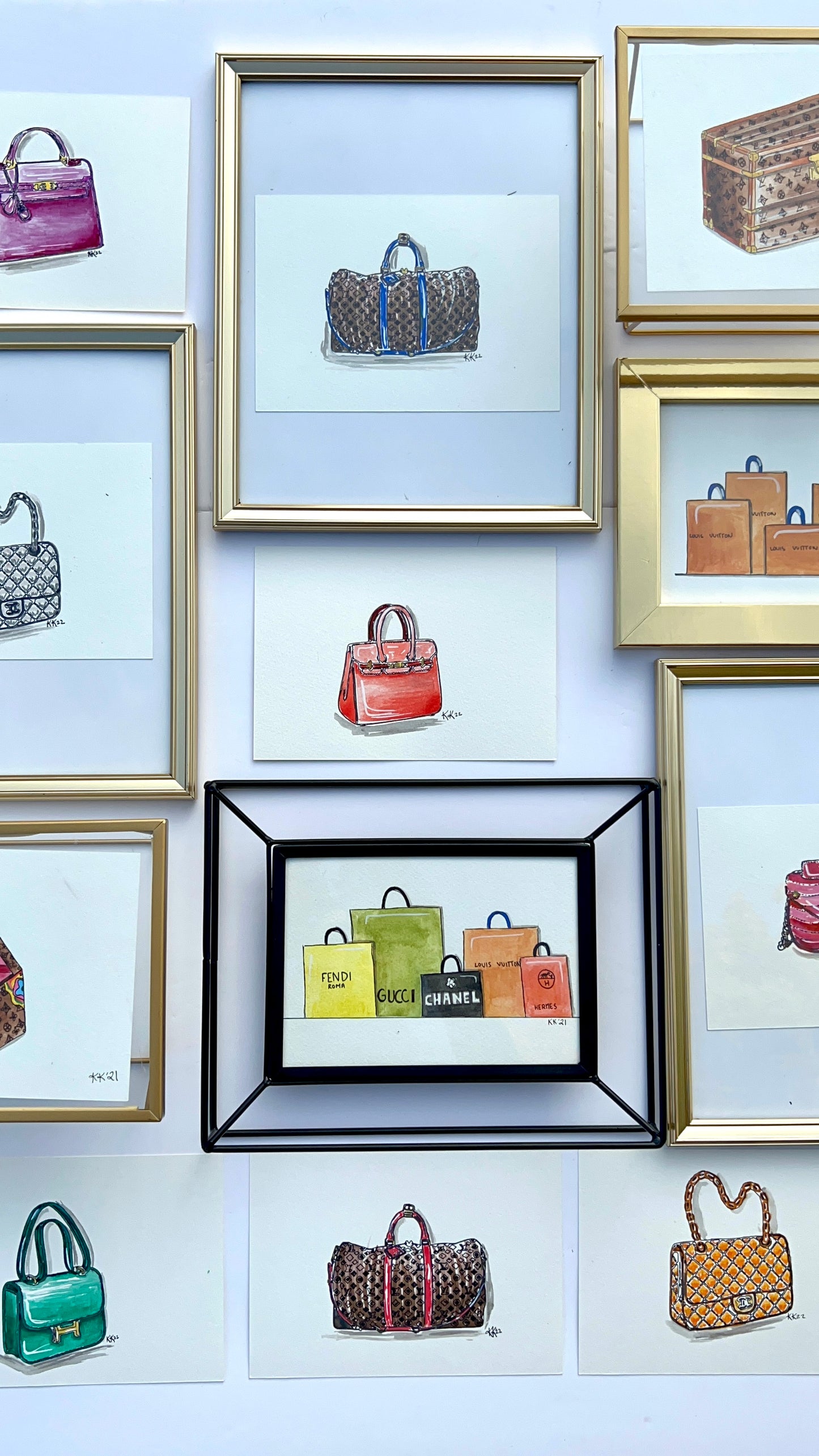 Framed Sketch "Hermés Constance"